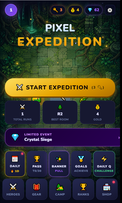 Screenshot of Pixel Expedition